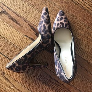 Nine West Leopard Calfhair Heels